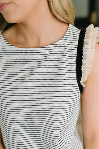 Exceeding Expectations Ruffled Sleeve Blouse