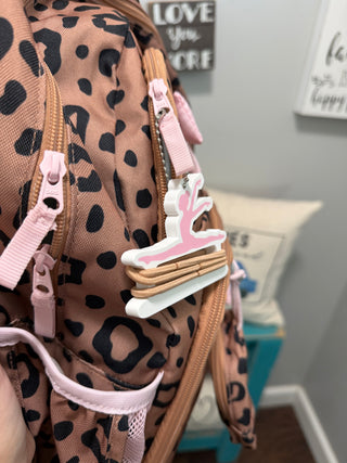 3D Printed Gymnastics Hair Tie & Bow Holder Keychain