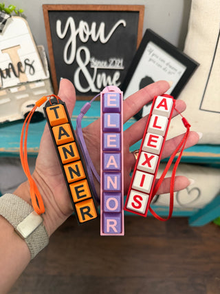 3D Printed Personalized Name Clicker Keychain