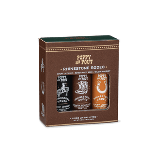 Poppy & Pout Rhinestone Rodeo Lip Balm Trio