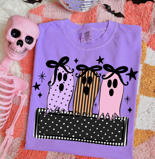 Custom Girl Ghost Nameplate Graphic Tee