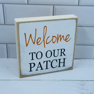 4x4 Fall Block Signs