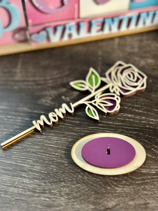 Valentine’s Wooden Flower