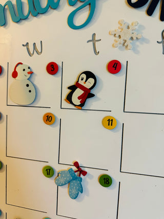 Calendar Number Magnets