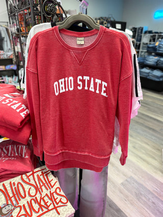 BIG TEN Burnout Campus Pullover: Ohio State Buckeyes