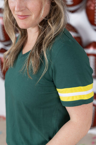 GameDay Tessa Short Sleeve Top - Green Bay