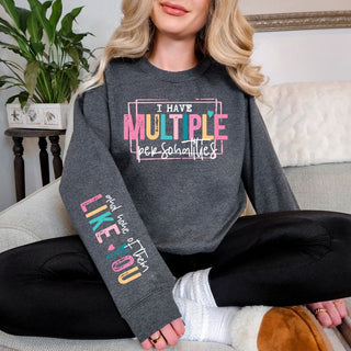 Multiple Personalities Sweatshirt in Three Colors