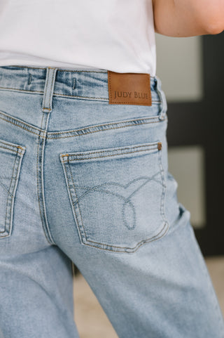 Heather Mid Rise Rigid Magic Straight