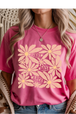 Heather Heliconia Gildan Tee