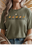 Heather Military Green Gildan Tee
