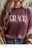 Heather Maroon Gildan Tee