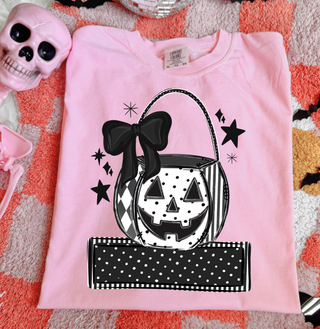 Custom Halloween Bucket Graphic Tee