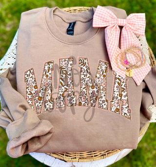 Fall Floral Mama Graphic Tee