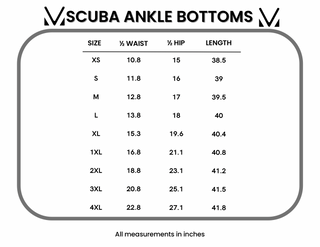 Scuba Ankle Bottoms- Black