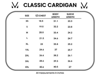 Classic Cardigan - Sunset Floral