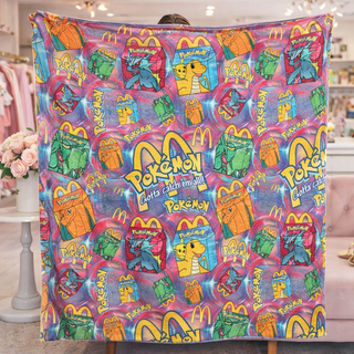 🟡 Retro Gamer Pocket Monster Blanket