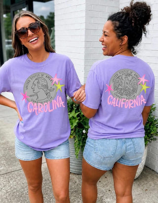 Heads Carolina, Tails California Graphic Tee