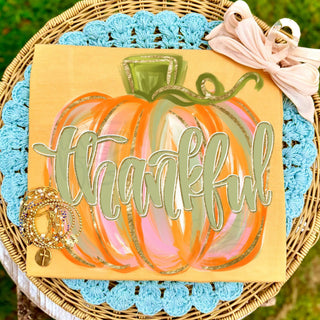 Thankful Watercolor Pumpkin Graphic Tee