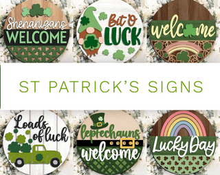 St Patrick’s Day Door Hangers