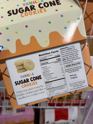 Ice Cream Cone Cookies - Ice Cream Sundae & Vanilla Sugar