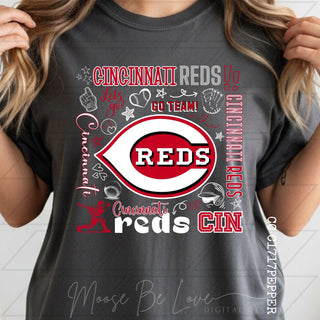 Reds Typography Tees