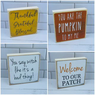 4x4 Fall Block Signs