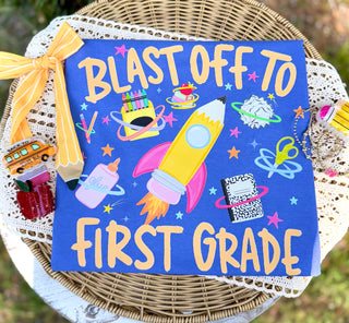 Blast Off To _ Grade Graphic Tee