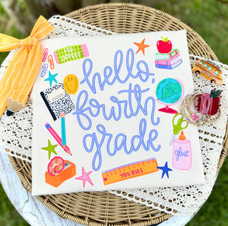 First Day of School Hello Grade Graphic Tee