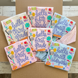 First Day of School Hello Grade Graphic Tee