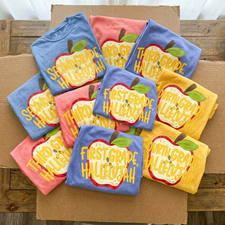 Grade Hallelujah - First Day of School Graphic Tee