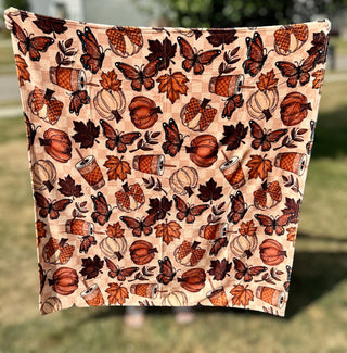 Fall Things Sparkle Fleece Blanket