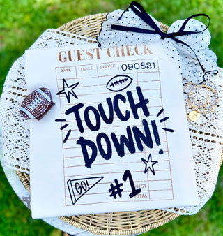 Touch Down Guest Check Graphic Tee