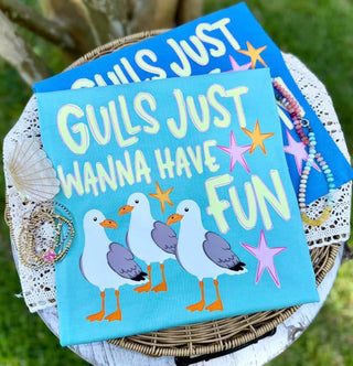 Gulls Just Wanna Have Fun Graphic Tee
