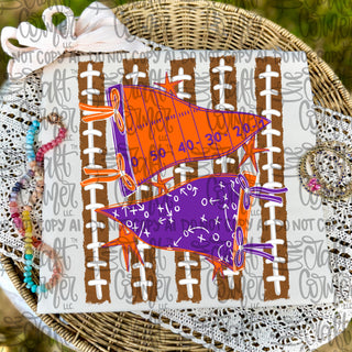 Purple and Orange Graphic Tee