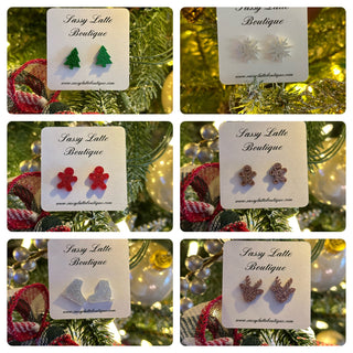 Holiday Acrylic Stud Earrings