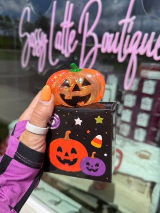 Squish, Spook & Smile Glitter Pumpkin Squishy