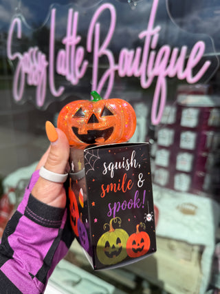 Squish, Spook & Smile Glitter Pumpkin Squishy
