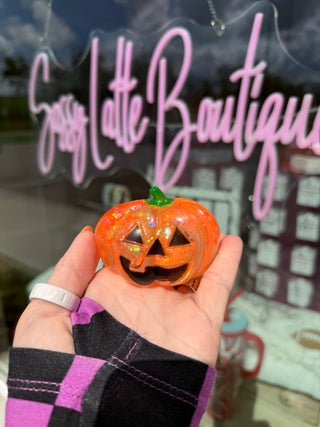 Squish, Spook & Smile Glitter Pumpkin Squishy