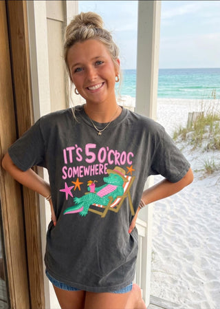 It’s 5 O’Croc Somewhere Graphic Tee or Tank