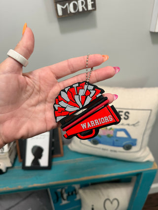 3D Printed Cheer Hair Tie & Bow Holder Keychain