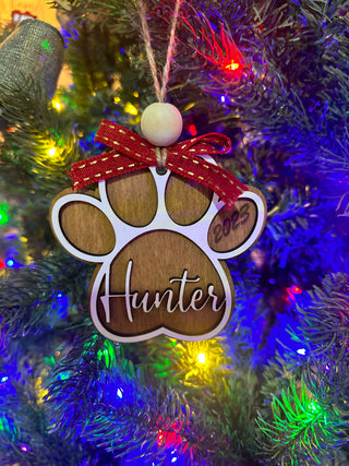 Paw Print Ornament