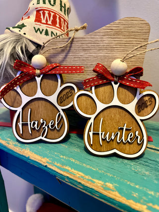 Paw Print Ornament