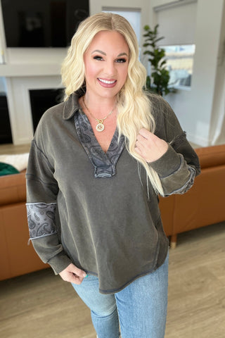 Moonstone Mineral Wash Pullover