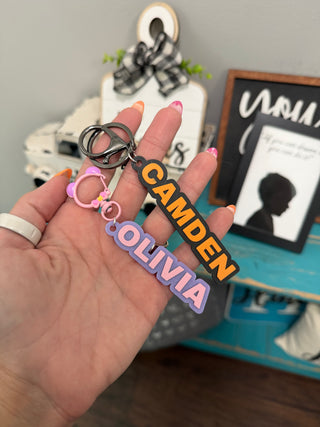 Backpack Nametag Keychain