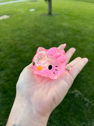 Hello Kitten Glitter Squishy
