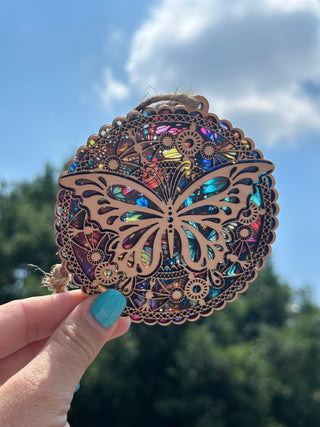 Butterfly Mandala Suncatcher