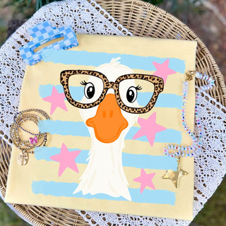 Goose with Glasses Graphic Tee