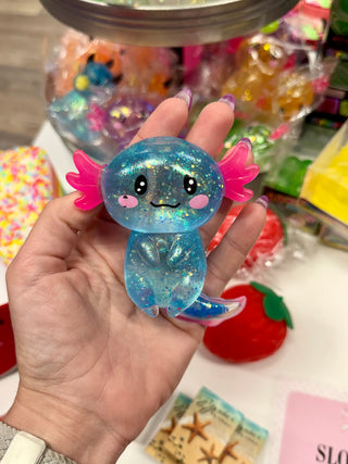 Glitter Axolotl Squishy