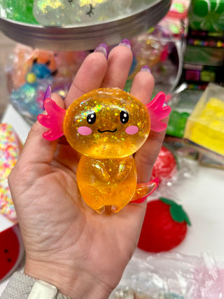 Glitter Axolotl Squishy