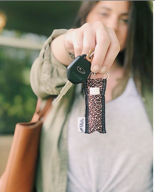 Coral Floral LippyClip KISS